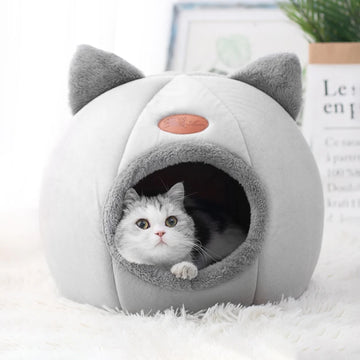 CozySleep Heated-Like Winter Cat Bed – Plush Deep Sleep Nest for Cats & Small Dogs