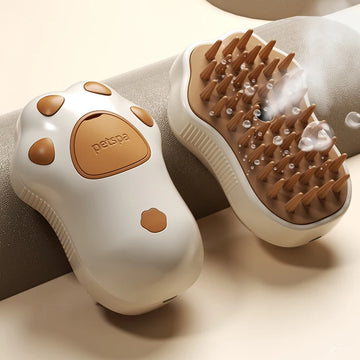 3-in-1 Pet Hair Brush – Steam Cleaning & Scalp Massage for Dogs & Cats
