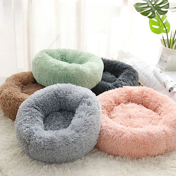 Plush Pet Nest – Warm Washable Cat & Dog Bed