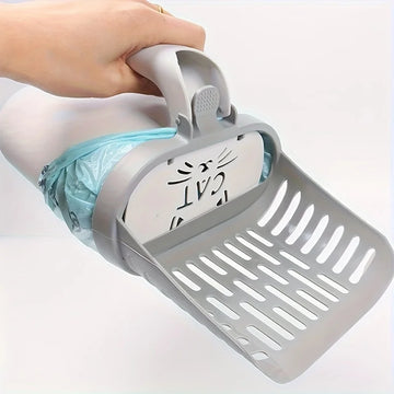 Smart Cat Litter Scoop with Bag Dispenser – Hygienic & Durable Design | Purrfect Clean