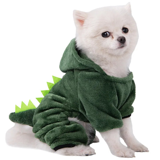 Fleece Dog & Cats Jumpsuit – Warm & Cozy for Small Pets