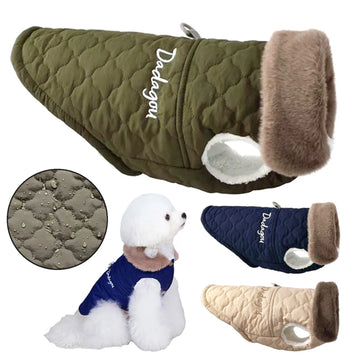 Waterproof Dog Jacket – Fleece Coat for Small Pets