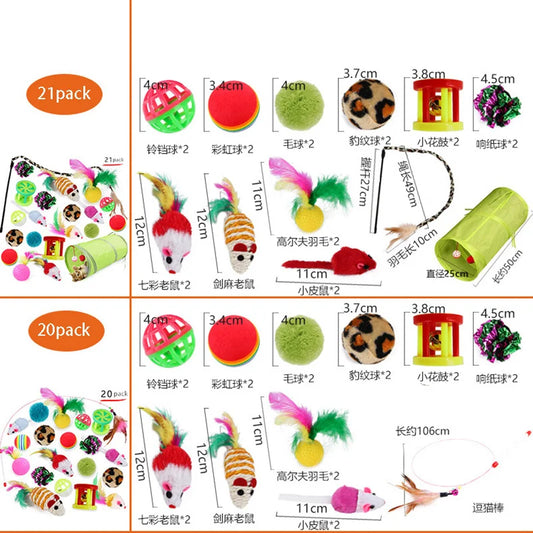 Cat Toy Variety Pack – 5-in-1 Fun Set for Kittens
