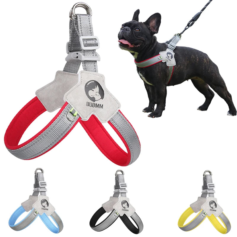 Saddle-Style Dog Harness – Adjustable, Reflective Vest for Small & Large Dogs | Comfortable Chest Strap for Walking & Training