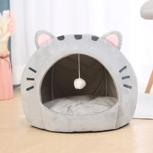 Cozy Cat Bed – Warm Kitten Cave for Cats & Small Dogs