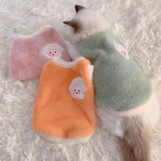 Warm Kitten Clothes – Winter Sweater & Vest for Small Cats