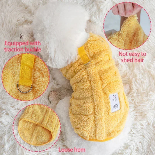 Fleece Dog Pullover – Warm Winter Coat for Small Pets